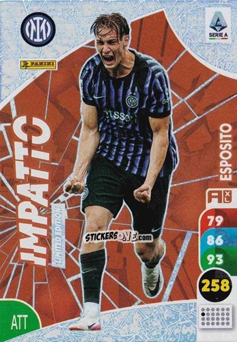 Figurina Francesco Pio Esposito - Calciatori 2025-2026. Adrenalyn Xl n. LEI-PE - Panini