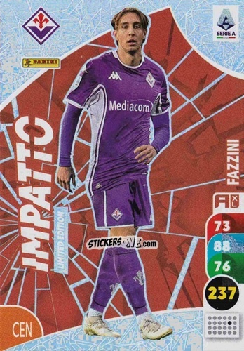 Cromo Jacopo Fazzini - Calciatori 2025-2026. Adrenalyn Xl n. LEI-JF - Panini