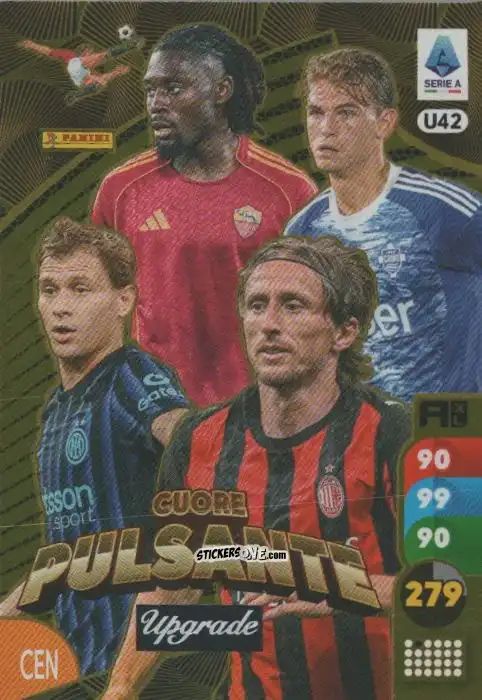 Figurina Manu Konè / Nico Paz / Nicolò Barella / Luka Modric - Calciatori 2025-2026. Adrenalyn Xl n. U42 - Panini