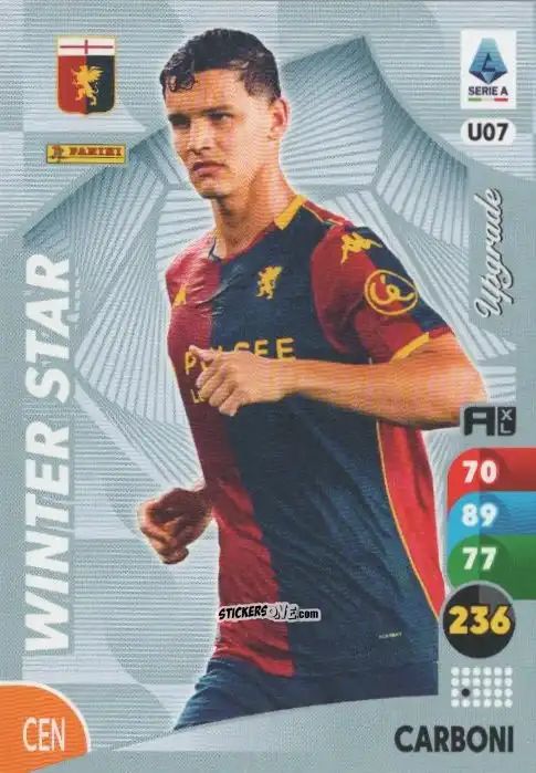 Cromo Valentin Carboni - Calciatori 2025-2026. Adrenalyn Xl n. U7 - Panini