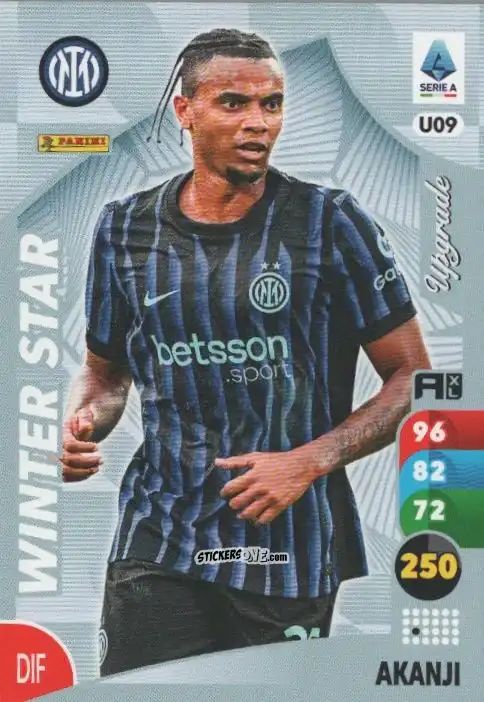 Figurina Manuel Akanji - Calciatori 2025-2026. Adrenalyn Xl n. U9 - Panini