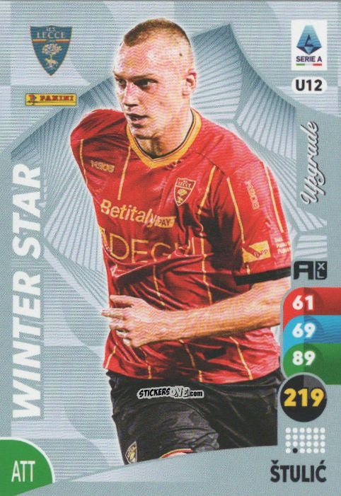Figurina Nikola Stulic - Calciatori 2025-2026. Adrenalyn Xl n. U12 - Panini