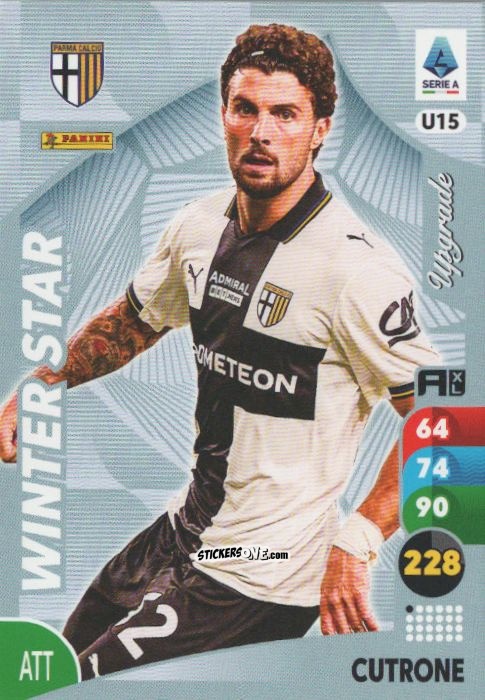 Figurina Patrick Cutrone - Calciatori 2025-2026. Adrenalyn Xl n. U15 - Panini