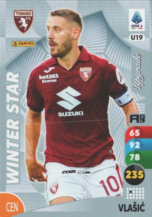Figurina Nikola Vlasic - Calciatori 2025-2026. Adrenalyn Xl n. U19 - Panini