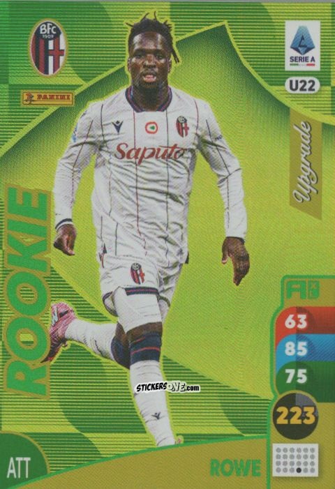 Sticker Jonathan Rowe - Calciatori 2025-2026. Adrenalyn Xl n. U22 - Panini