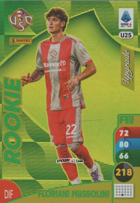 Sticker Floriani Mussolini - Calciatori 2025-2026. Adrenalyn Xl n. U25 - Panini