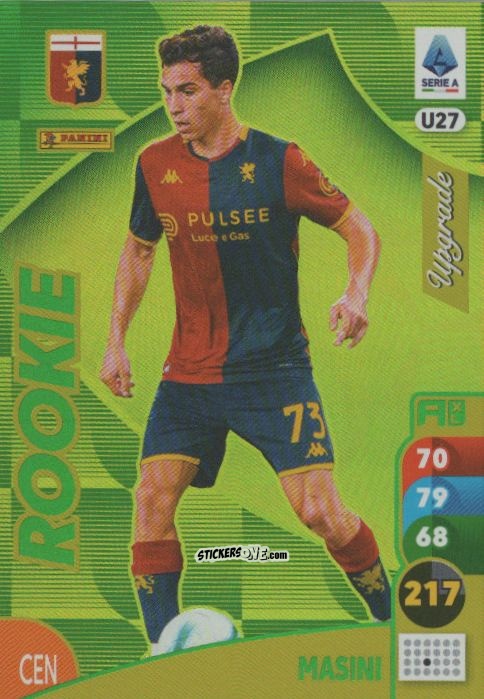 Cromo Patrizio Masini - Calciatori 2025-2026. Adrenalyn Xl n. U27 - Panini