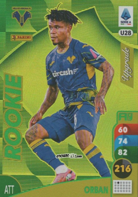 Sticker Gift Orban - Calciatori 2025-2026. Adrenalyn Xl n. U28 - Panini