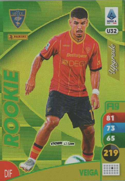 Sticker Danilo Veiga - Calciatori 2025-2026. Adrenalyn Xl n. U32 - Panini