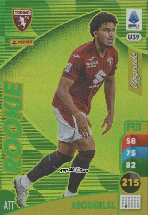 Sticker Zakaria Aboukhlal - Calciatori 2025-2026. Adrenalyn Xl n. U39 - Panini
