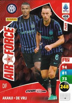 Figurina Akanji / De Vrij - Calciatori 2025-2026. Adrenalyn Xl n. 408bis - Panini