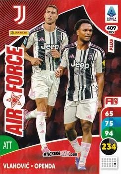 Figurina Dusan Vlahovic / Lois Openda - Calciatori 2025-2026. Adrenalyn Xl n. 409bis - Panini