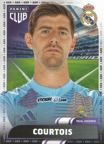 Figurina Courtois - Club Real Madrid 2024-2025 n. 9 - Panini