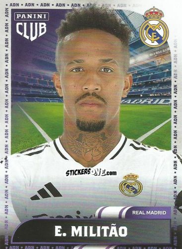 Figurina Éder Militão - Club Real Madrid 2024-2025 n. 14 - Panini