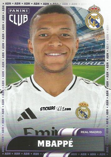 Sticker Mbappé - Club Real Madrid 2024-2025 n. 30 - Panini