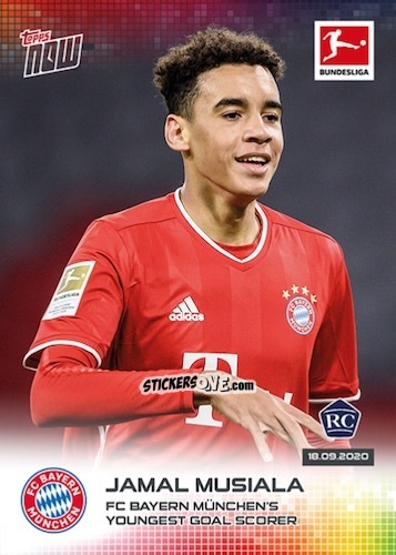 Cromo Jamal Musiala - Now Bundesliga 2020-2021 n. 6 - Topps