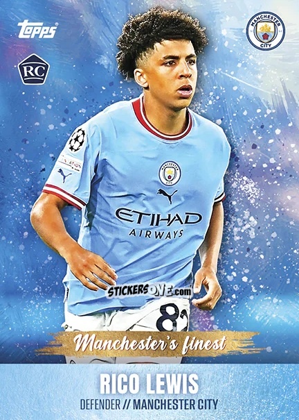 Cromo Rico Lewis - Manchester City 2022-2023 Team Set 
 n. F2 - Topps