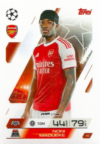 Sticker Noni Madueke - UEFA Champions League & Europa League 2025-2026. Match Attax
 n. 45 - Topps