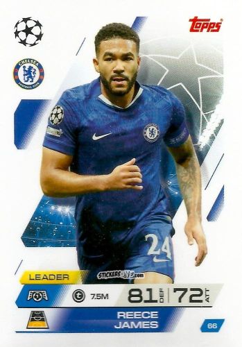 Figurina Reece James - UEFA Champions League & Europa League 2025-2026. Match Attax
 n. 66 - Topps