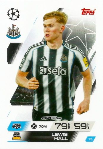 Cromo Lewis Hall - UEFA Champions League & Europa League 2025-2026. Match Attax
 n. 75 - Topps