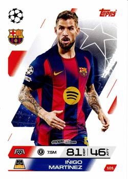 Sticker Iñigo Martínez - UEFA Champions League & Europa League 2025-2026. Match Attax
 n. 101 - Topps