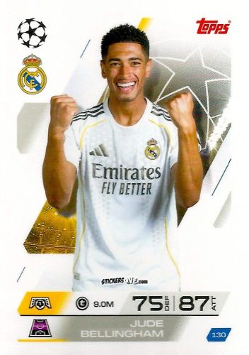 Cromo Jude Bellingham - UEFA Champions League & Europa League 2025-2026. Match Attax
 n. 130 - Topps