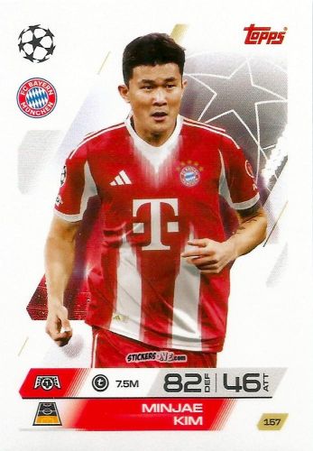 Sticker Kim Min-Jae - UEFA Champions League & Europa League 2025-2026. Match Attax
 n. 157 - Topps