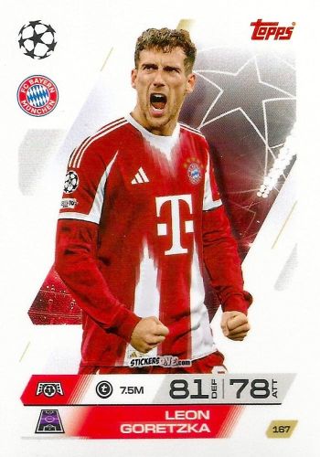 Cromo Leon Goretzka - UEFA Champions League & Europa League 2025-2026. Match Attax
 n. 167 - Topps