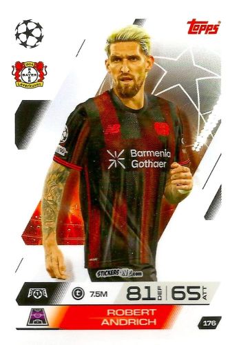 Sticker Robert Andrich - UEFA Champions League & Europa League 2025-2026. Match Attax
 n. 176 - Topps