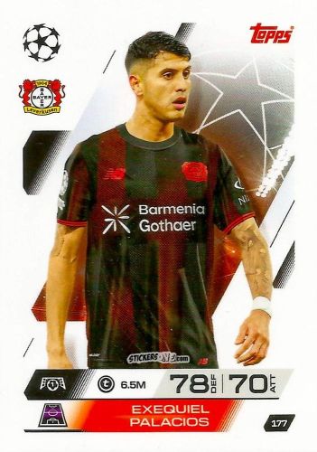Cromo Exequiel Palacios - UEFA Champions League & Europa League 2025-2026. Match Attax
 n. 177 - Topps