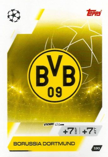 Figurina Team Badge - UEFA Champions League & Europa League 2025-2026. Match Attax
 n. 190 - Topps