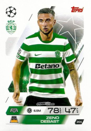 Cromo Zeno Debast - UEFA Champions League & Europa League 2025-2026. Match Attax
 n. 201 - Topps