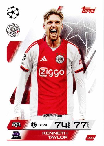 Cromo Kenneth Taylor - UEFA Champions League & Europa League 2025-2026. Match Attax
 n. 223 - Topps
