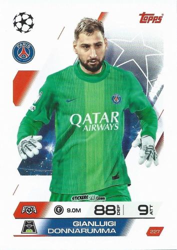 Sticker Gianluigi Donnarumma - UEFA Champions League & Europa League 2025-2026. Match Attax
 n. 227 - Topps