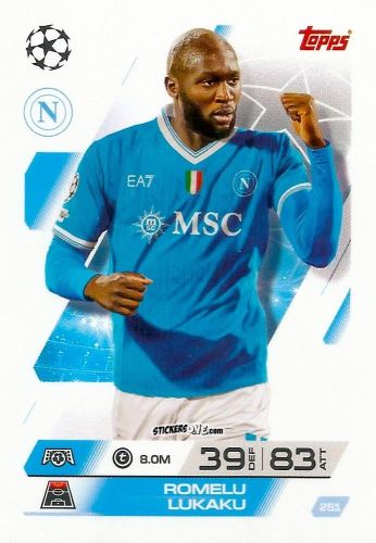 Cromo Romelu Lukaku - UEFA Champions League & Europa League 2025-2026. Match Attax
 n. 251 - Topps
