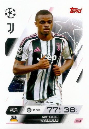 Sticker Pierre Kalulu - UEFA Champions League & Europa League 2025-2026. Match Attax
 n. 264 - Topps