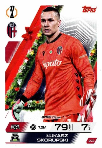 Figurina Łukasz Skorupski - UEFA Champions League & Europa League 2025-2026. Match Attax
 n. 272 - Topps