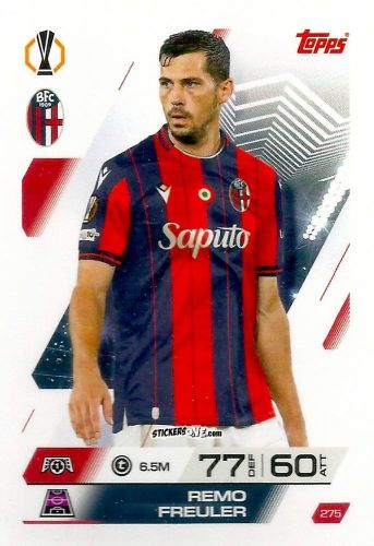 Sticker Remo Freuler - UEFA Champions League & Europa League 2025-2026. Match Attax
 n. 275 - Topps