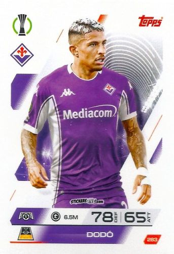 Cromo Dodô - UEFA Champions League & Europa League 2025-2026. Match Attax
 n. 283 - Topps