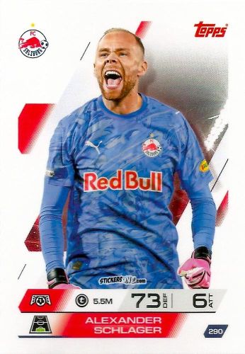 Figurina Alexander Schlager - UEFA Champions League & Europa League 2025-2026. Match Attax
 n. 290 - Topps
