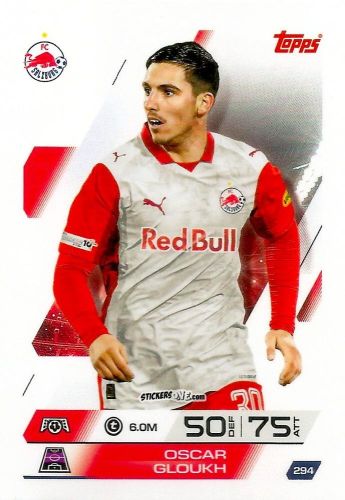 Cromo Oscar Gloukh - UEFA Champions League & Europa League 2025-2026. Match Attax
 n. 294 - Topps