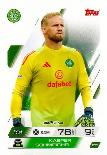 Sticker Kasper Schmeichel - UEFA Champions League & Europa League 2025-2026. Match Attax
 n. 299 - Topps