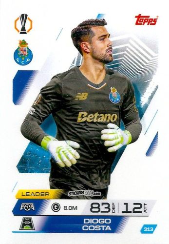 Cromo Diogo Costa - UEFA Champions League & Europa League 2025-2026. Match Attax
 n. 313 - Topps