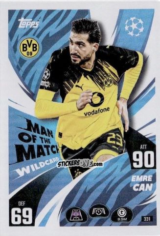 Cromo Emre Can - UEFA Champions League & Europa League 2025-2026. Match Attax
 n. 331 - Topps
