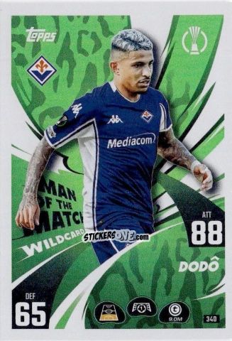 Cromo Dodô - UEFA Champions League & Europa League 2025-2026. Match Attax
 n. 340 - Topps
