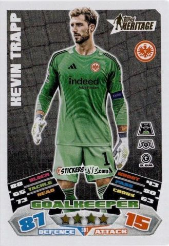 Sticker Kevin Trapp - UEFA Champions League & Europa League 2025-2026. Match Attax
 n. 391 - Topps