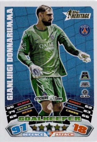 Sticker Gianluigi Donnarumma - UEFA Champions League & Europa League 2025-2026. Match Attax
 n. 393 - Topps