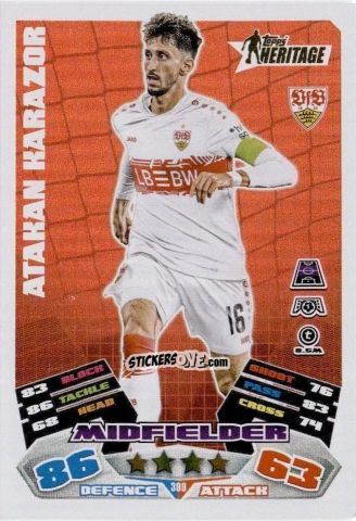 Cromo Atakan Karazor - UEFA Champions League & Europa League 2025-2026. Match Attax
 n. 399 - Topps