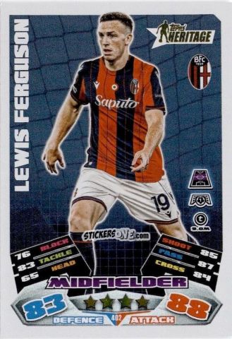 Sticker Lewis Ferguson - UEFA Champions League & Europa League 2025-2026. Match Attax
 n. 402 - Topps