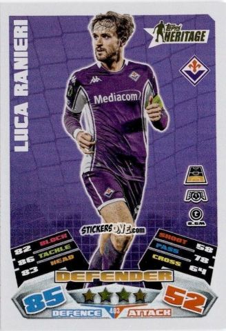 Sticker Luca Ranieri - UEFA Champions League & Europa League 2025-2026. Match Attax
 n. 403 - Topps
